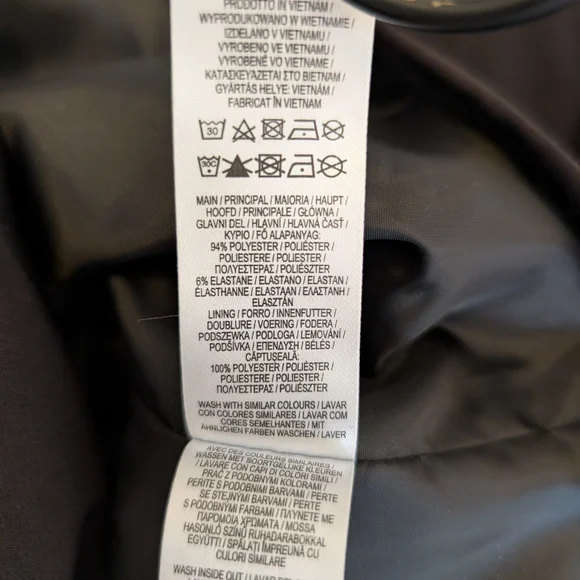 Primark Womens 10 NWT Black Blazer Jacket Preppy Academia Classic Cyberpunk - Picture 7 of 7